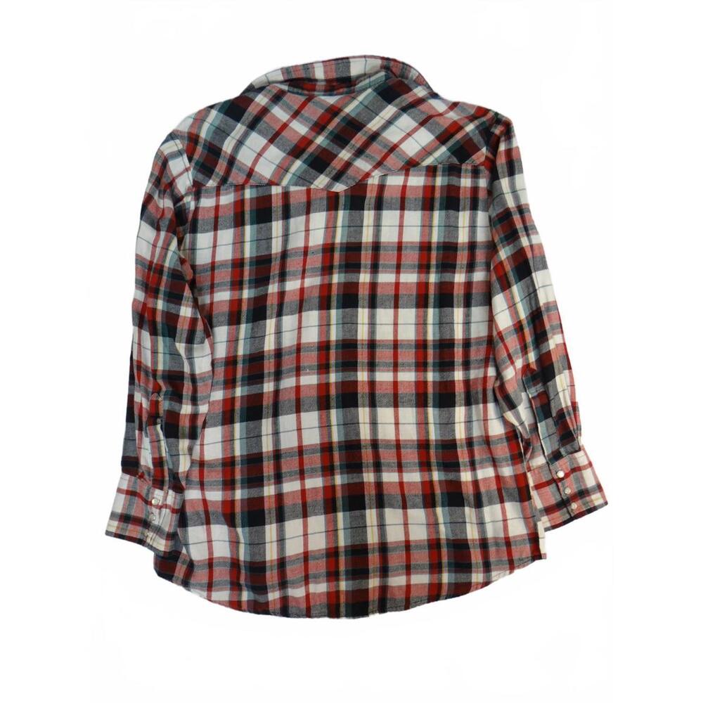 Plains Western Wear Plaid Button-Up Shirt Size Large - Picture 8 of 9